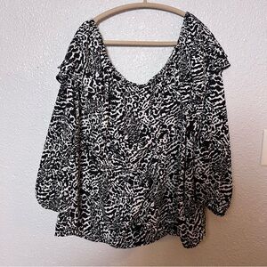 Michael Kors Zebra Print Blouse